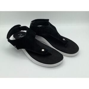 Ryka Size 9.5 Black Sandals Lightweight Comfy